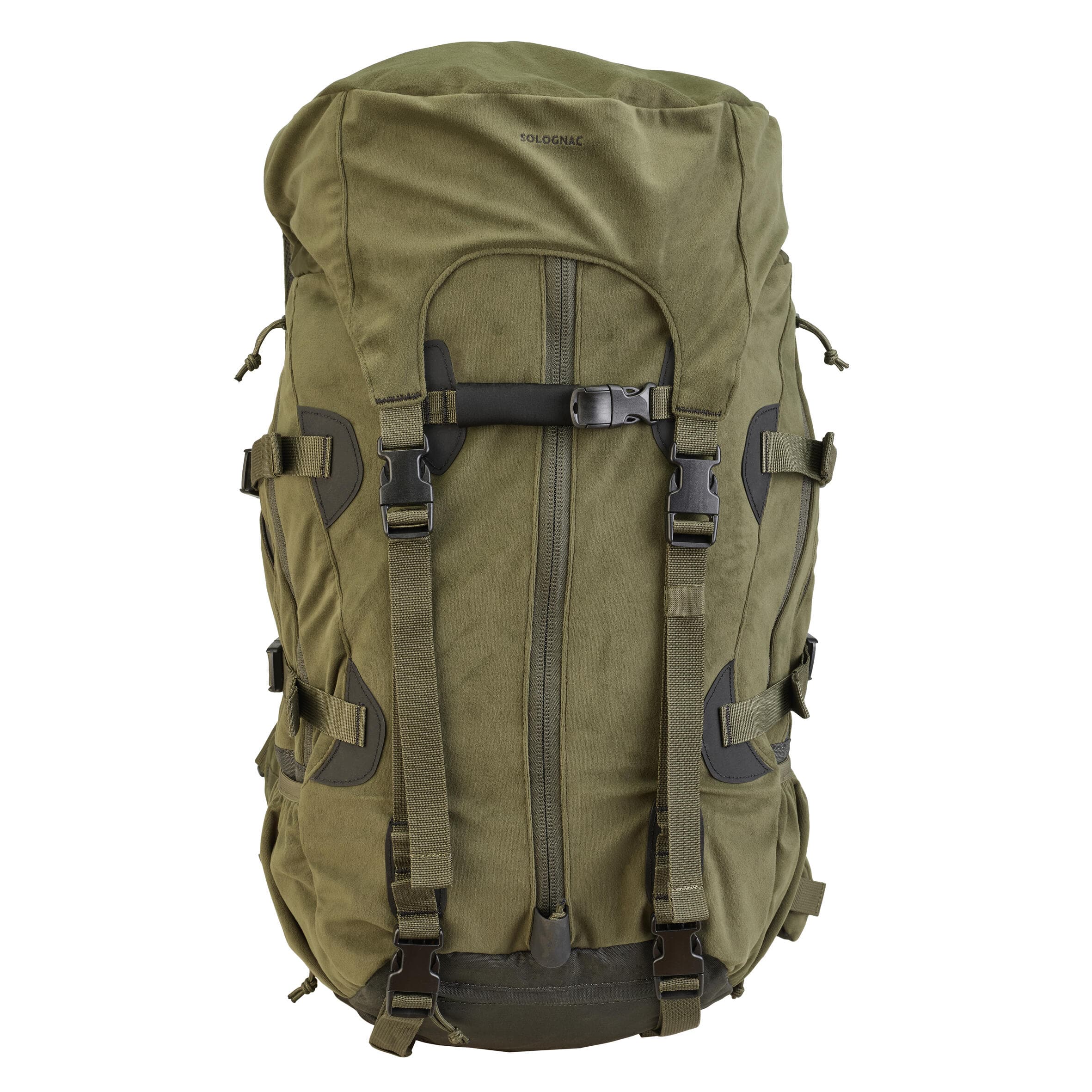 کوله پشتی شکار سولوگناک 45 به 90 لیتری بوشکرفت Solognac Modular Backpack – Hunting and Nature Observation – Green – 45/90L – Big Game — تصویر ۴