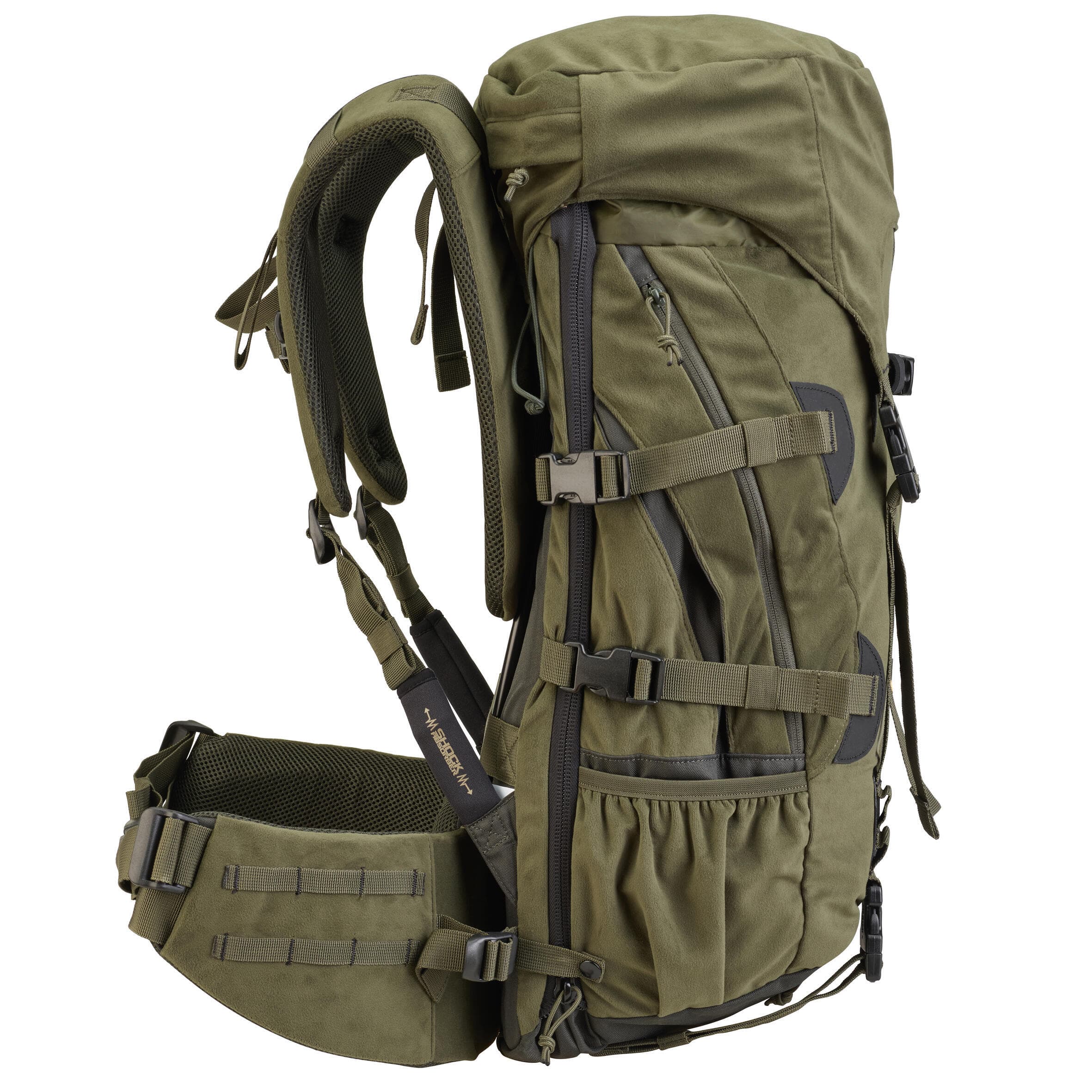 کوله پشتی شکار سولوگناک 45 به 90 لیتری بوشکرفت Solognac Modular Backpack – Hunting and Nature Observation – Green – 45/90L – Big Game — تصویر ۶