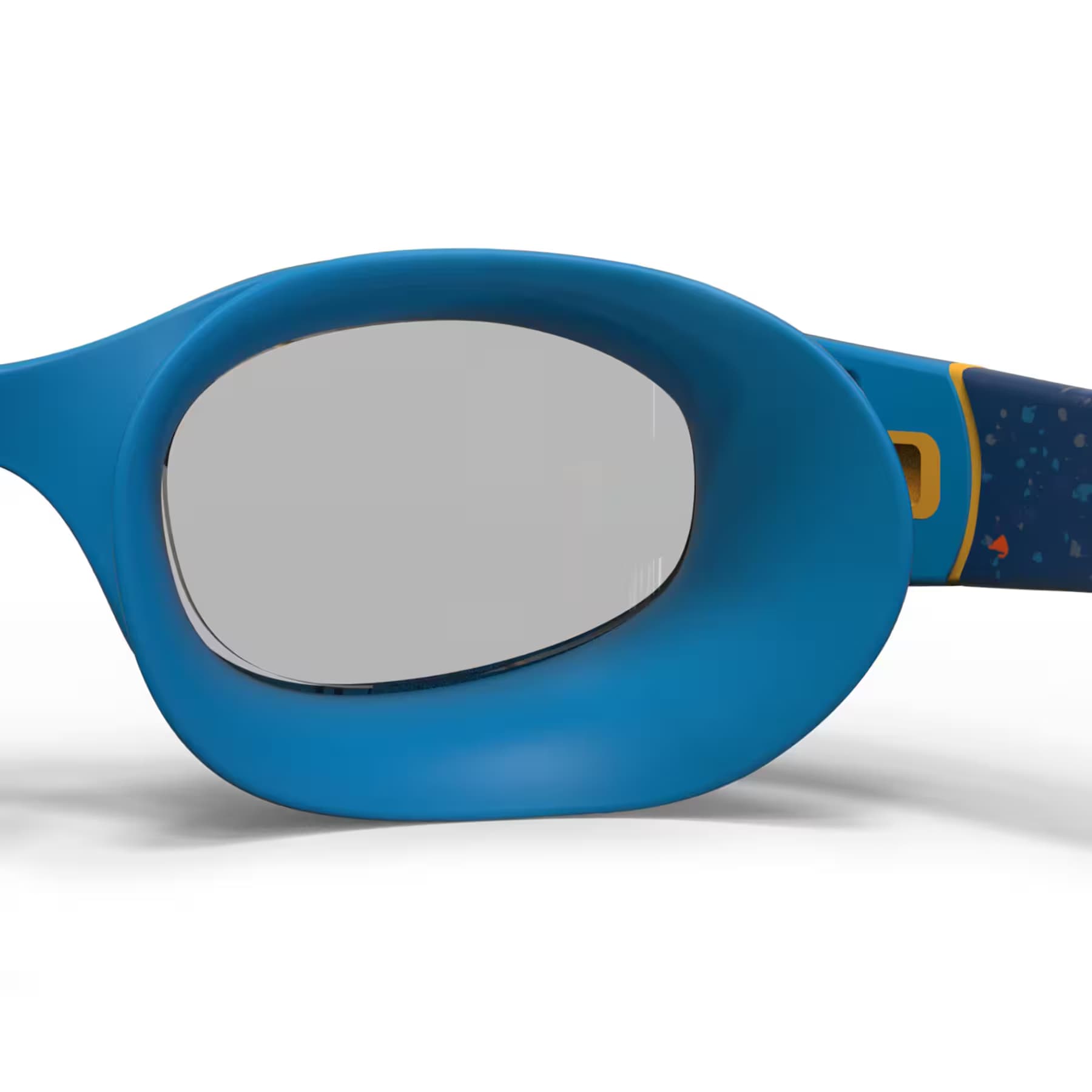 عینک شنا نابایجی کودکان – دکتلون Nabaiji Swimming Goggles – Small Size – Blue/Yellow – Transparent Lenses – Soft — تصویر ۱۱