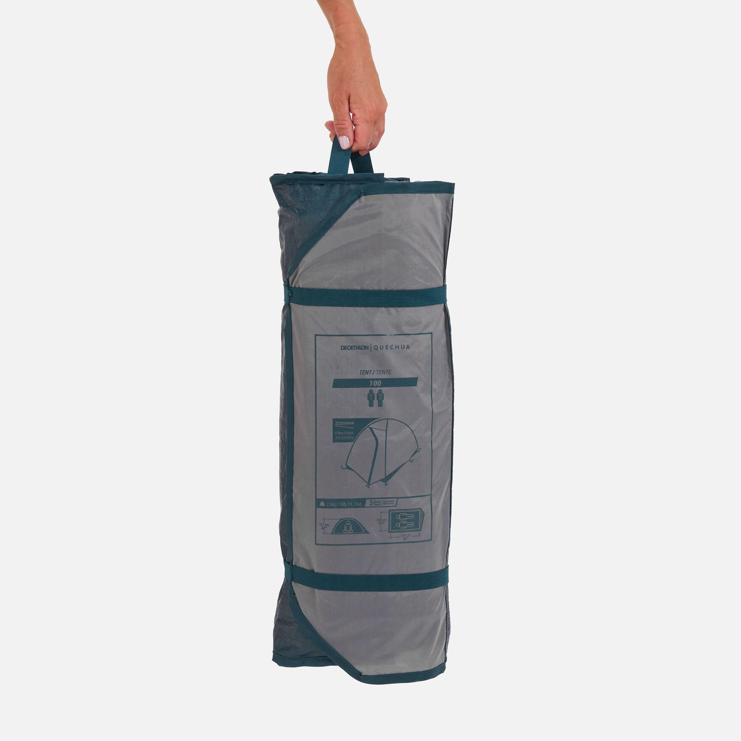 چادر کچوا 2 نفره Quechua Camping Tent 2 Person – MH100 — تصویر ۴
