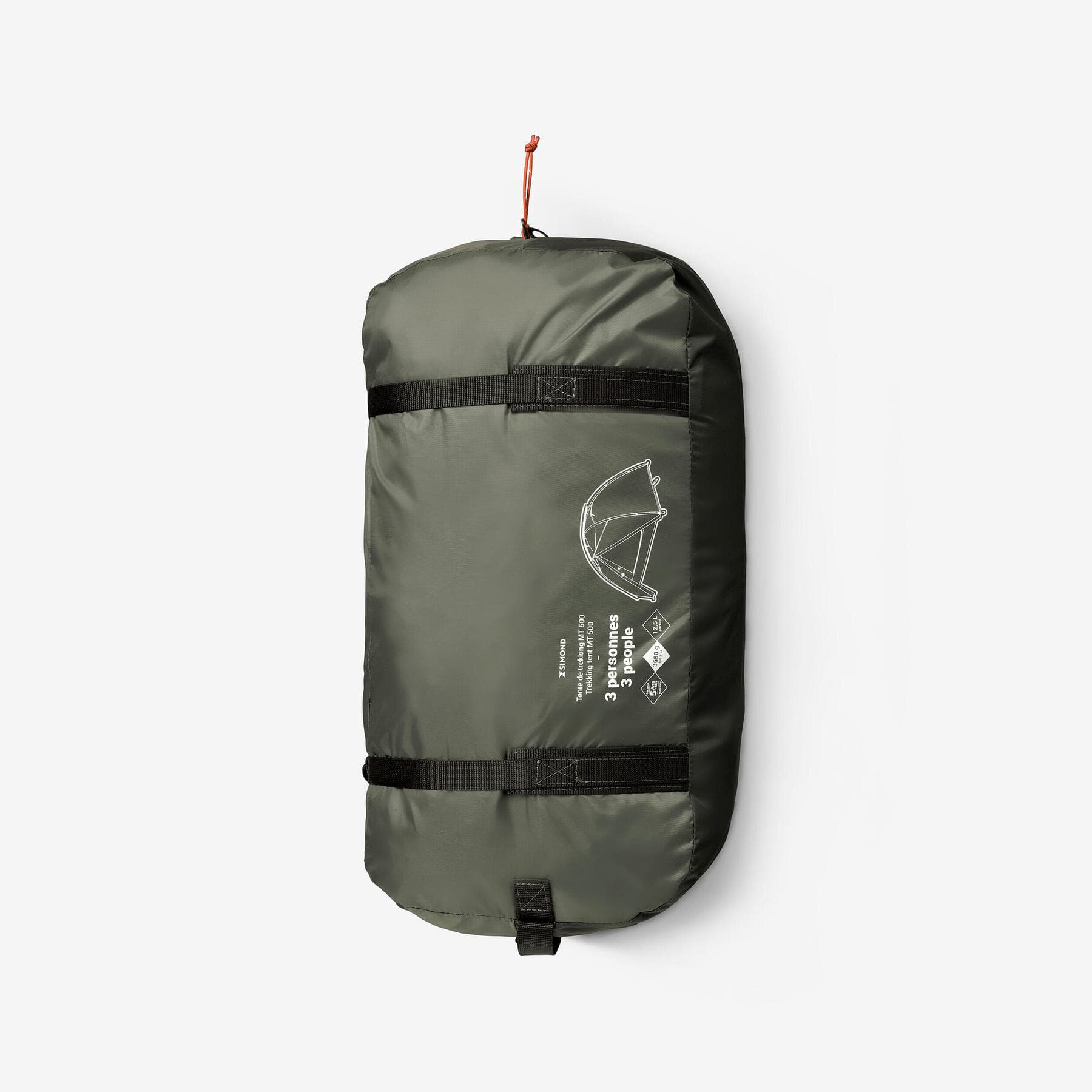 چادر فورکلاز – 3 نفره ترکینگ Forclaz Trekking Dome Tent – 3 Person – MT500 — تصویر ۱۱