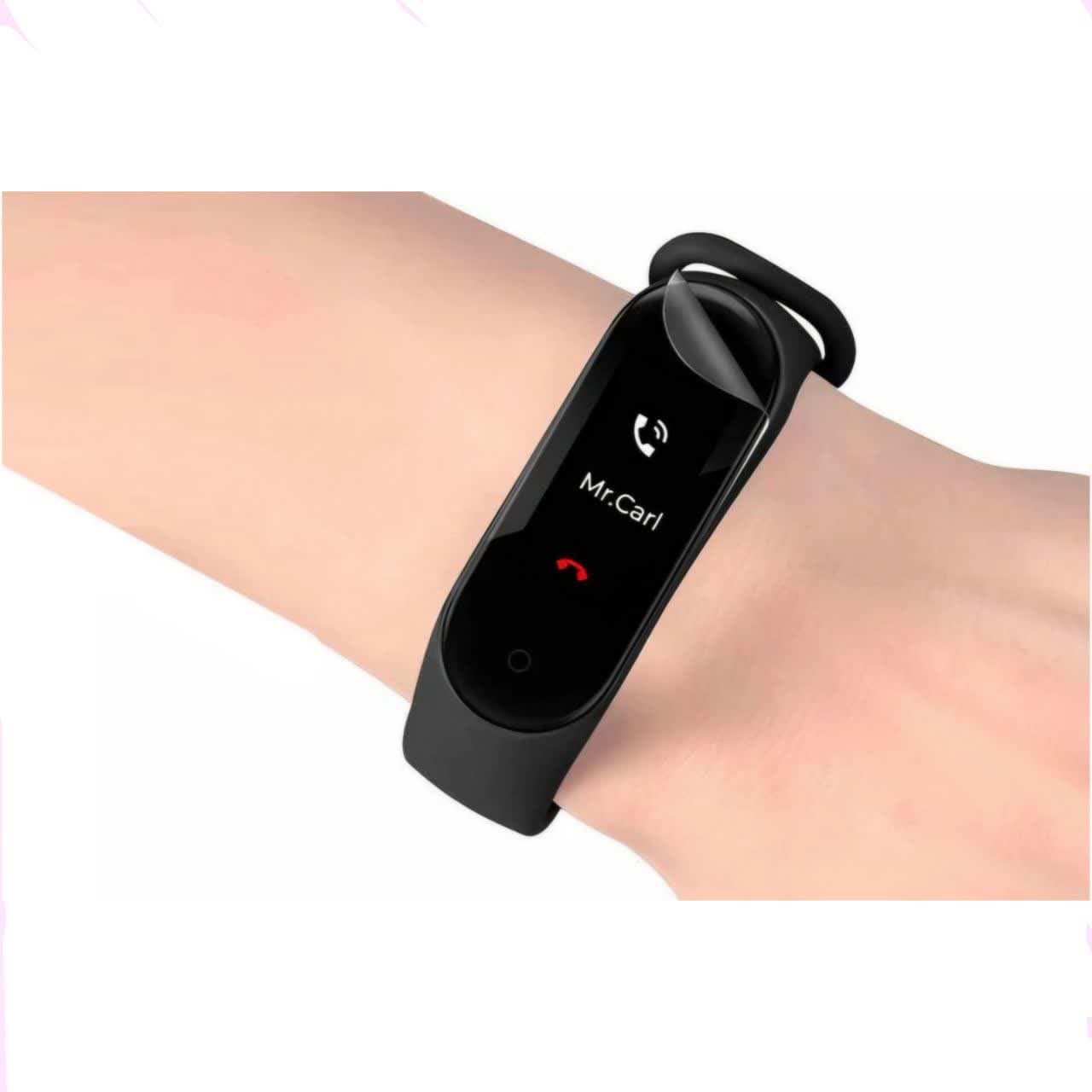 محافظ صفحه نمایش تراستکتور مدل GNF مناسب برای مچ بند هوشمند شیائومی Mi Band 4 بسته 5 عددی — تصویر ۴