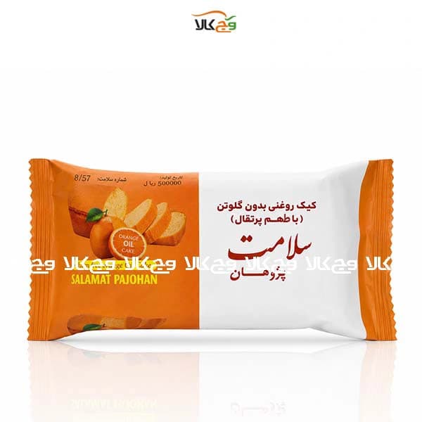 کیک روغنی پرتقالی بدون گلوتن سلامت پژوهان – 40 گرمی