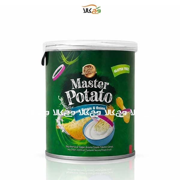 چیپس پیاز جعفری فاقد گلوتن مستر پوتیتو (Master Potato) – 60 گرمی