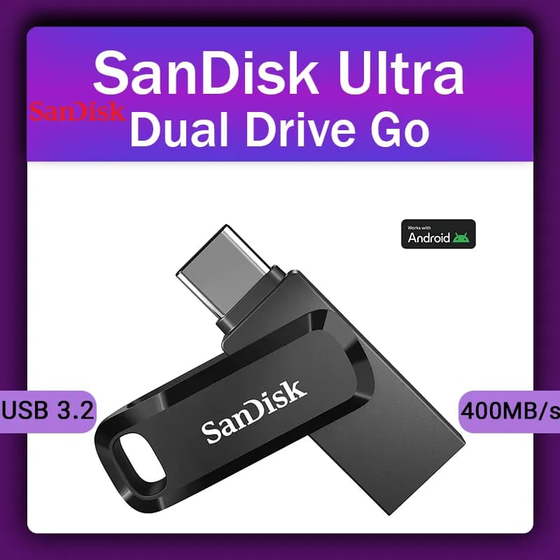 فلش مموری سن دیسک Ultra Dual Drive Go