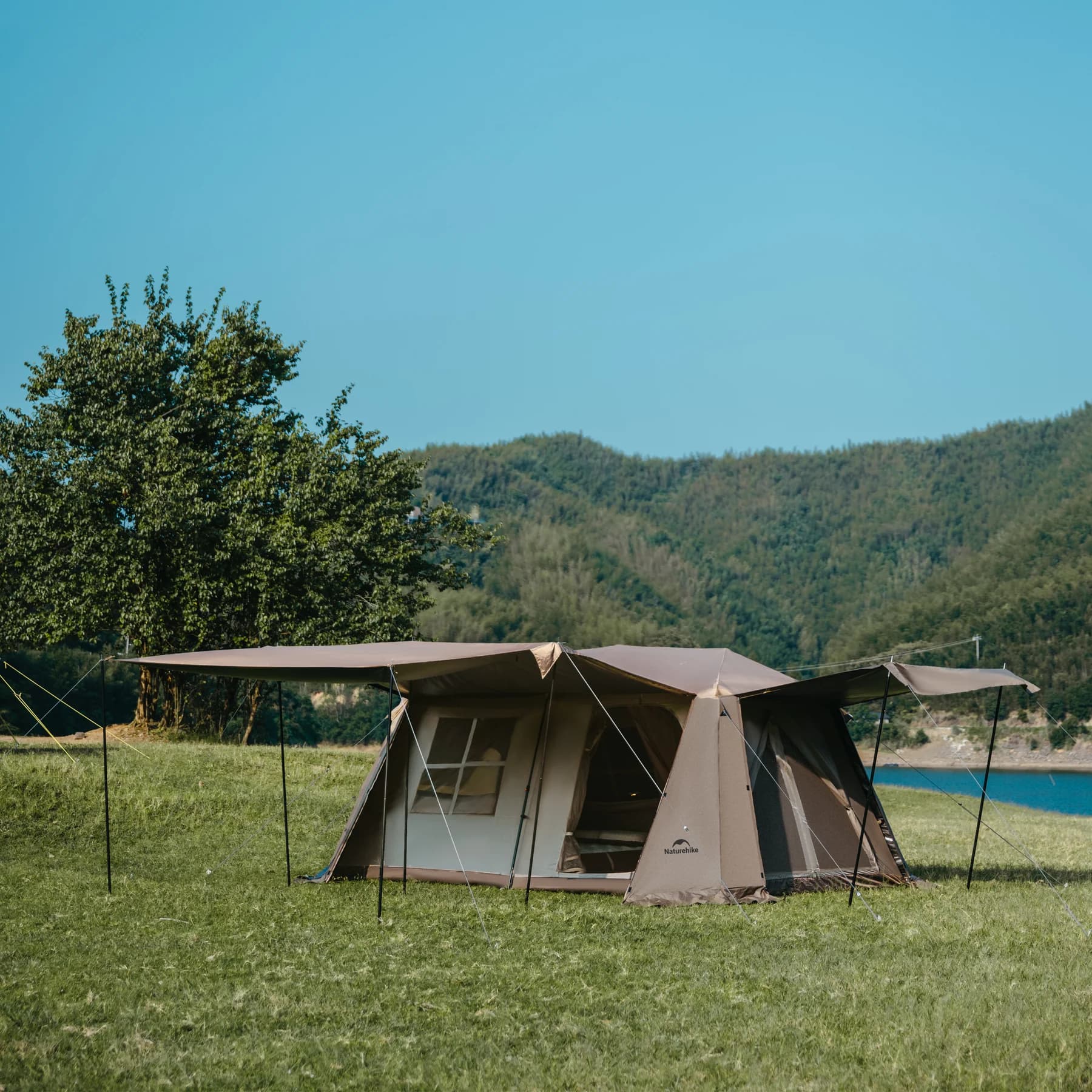 چادر نیچرهایک اتومات – 8 نفره کمپینگ – سری تیتانیوم چهار فصل Naturehike Village 13 Ridge Automatic 4 Season Tent – CNH22ZP004.T — تصویر ۱۲