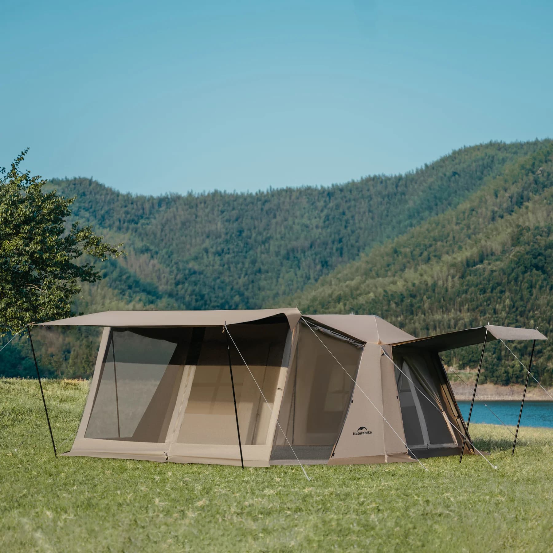 چادر نیچرهایک اتومات – 8 نفره کمپینگ – سری تیتانیوم چهار فصل Naturehike Village 13 Ridge Automatic 4 Season Tent – CNH22ZP004.T — تصویر ۶