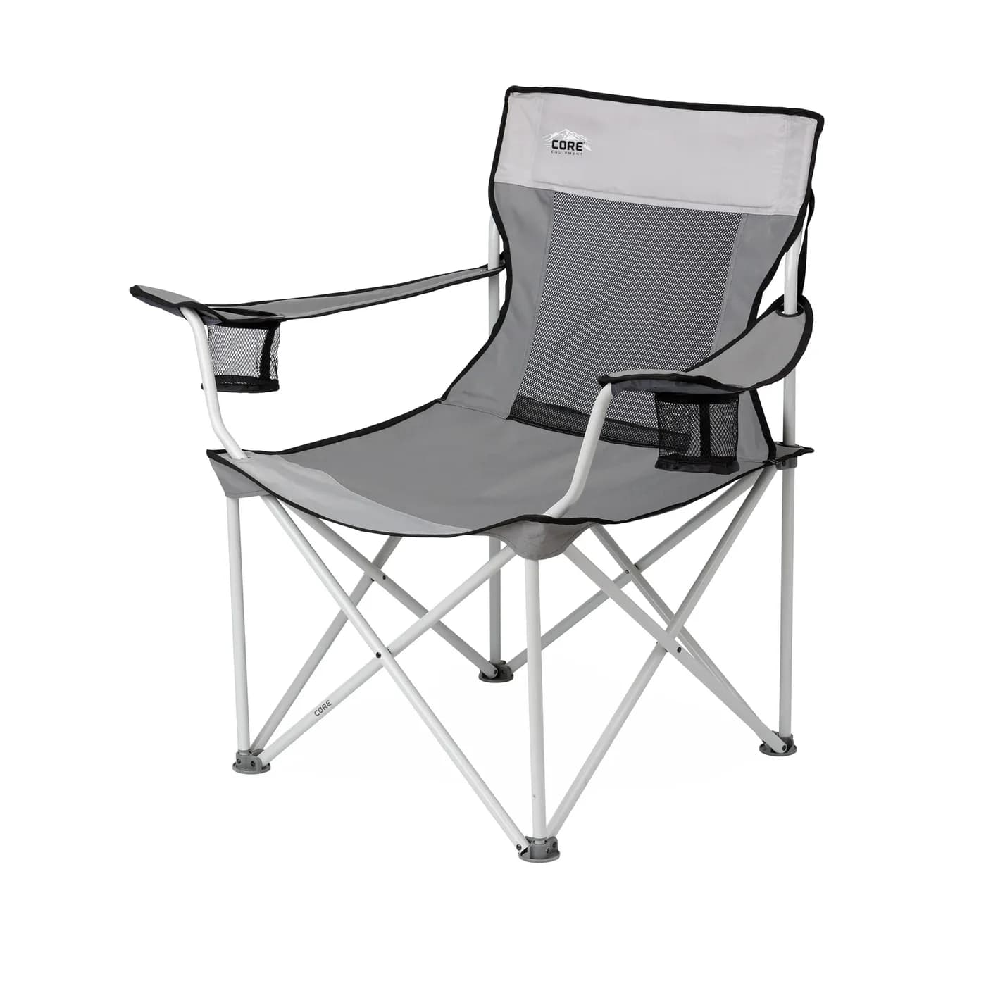 صندلی کمپینگ کر Core Mesh Quad Chair – Grey/Silver — تصویر ۶
