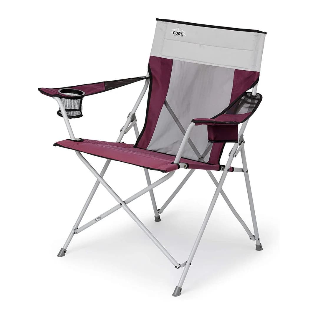 صندلی کمپینگ کر Core Mesh Tension Chair – Red/Silver — تصویر ۷