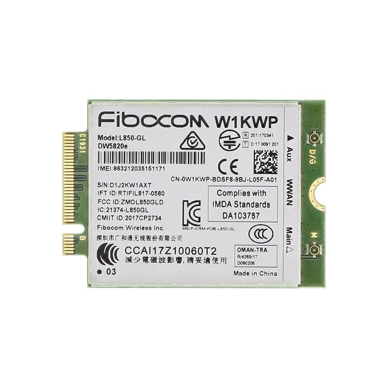 ماژول سیم کارت لپ تاپ Fibocom L850-GL 284DC — تصویر ۳
