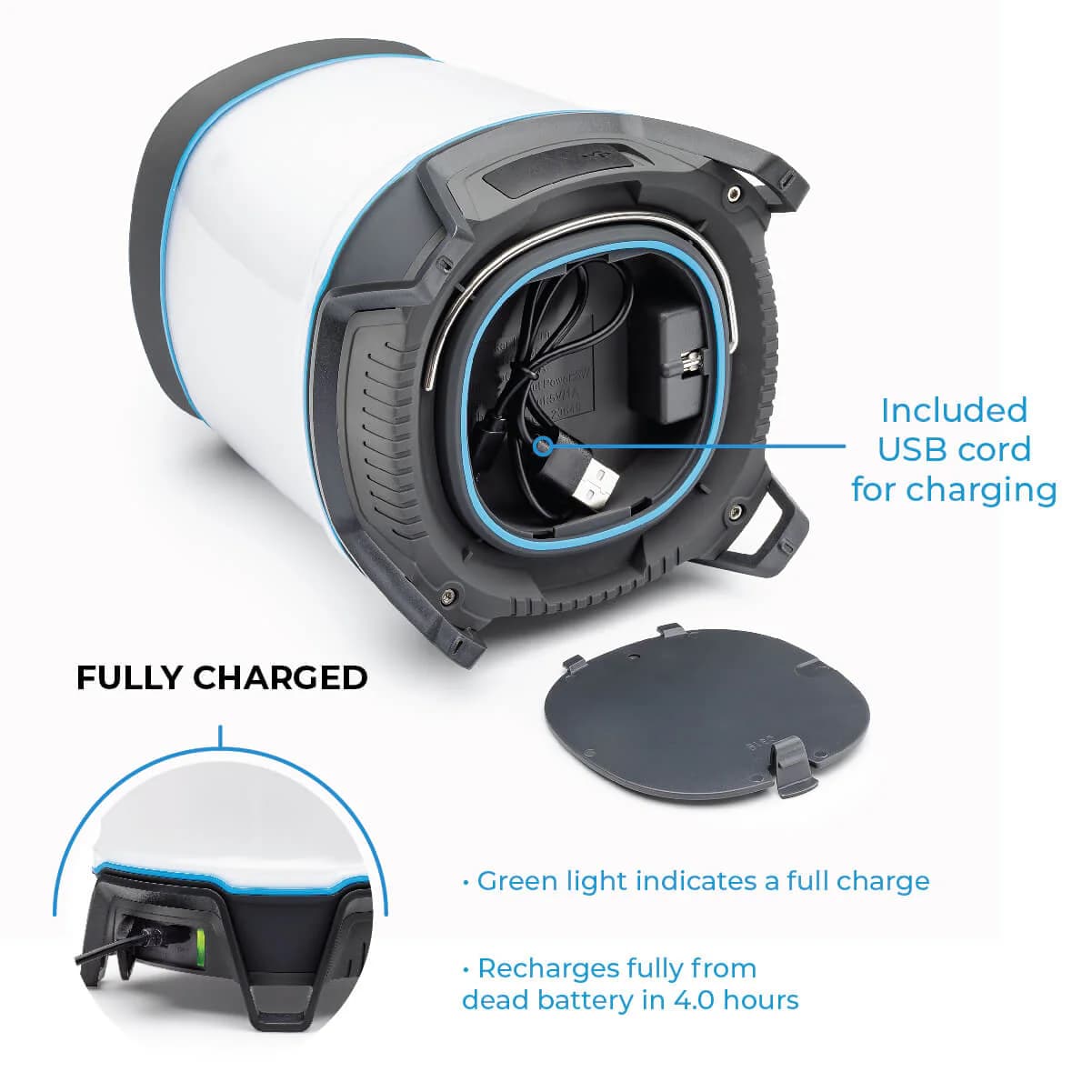 چراغ کمپینگ شارژی کر – 1250 لومن با اسپیکر بلوتوث Core 1250 Lumen Rechargeable Lantern with Bluetooth Speaker — تصویر ۸