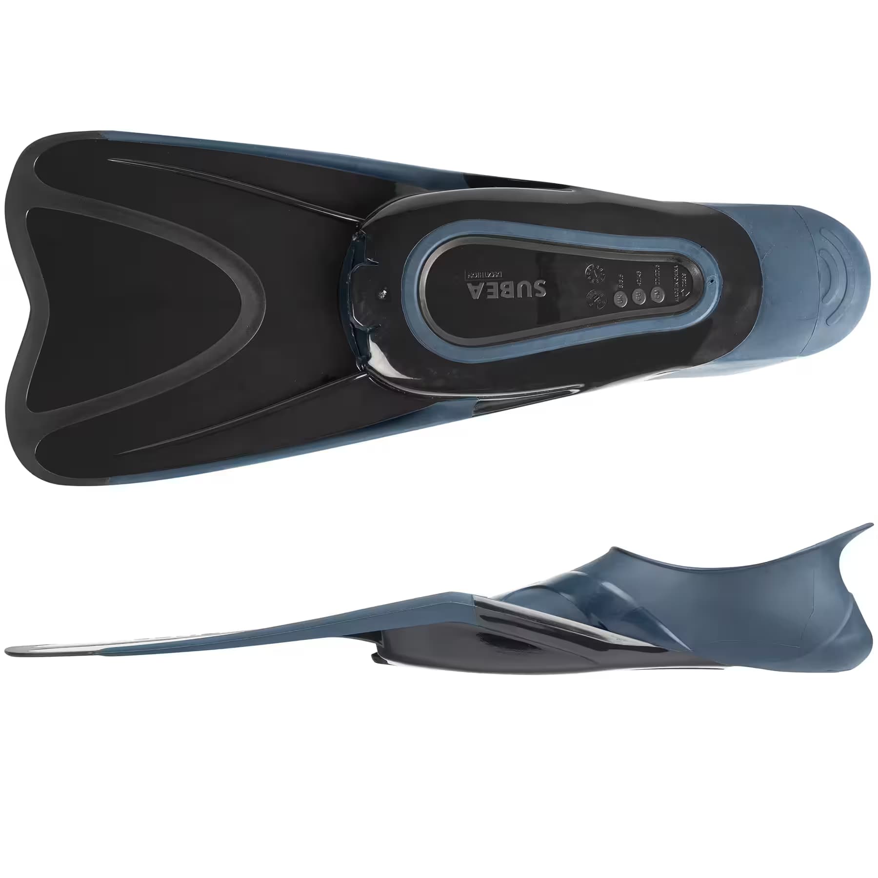 فین شنا سوبا – دکتلون Subea Diving Fins – Black – FF 100 Soft — تصویر ۴