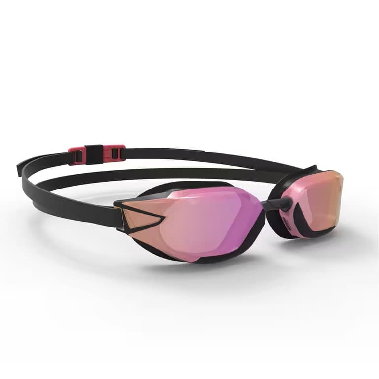 عینک شنا دکتلون – حرفه‌ای Decathlon Swimming Goggles BFAST NANO – Mirror Lenses Pink – Black