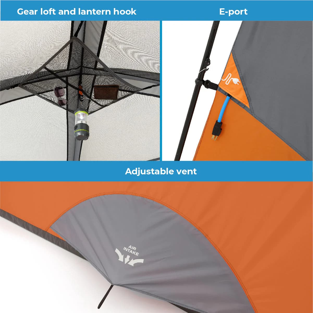 چادر کر – 4 نفره کمپینگ Core 4 Person Straight Wall Cabin Tent — تصویر ۷
