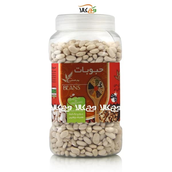 لوبیا سفید ارگانیک چتر گندمی – 700 گرمی — تصویر ۲