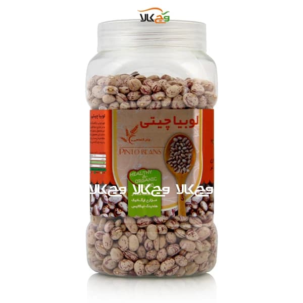لوبیا چیتی ارگانیک چتر گندمی – 700 گرمی — تصویر ۲