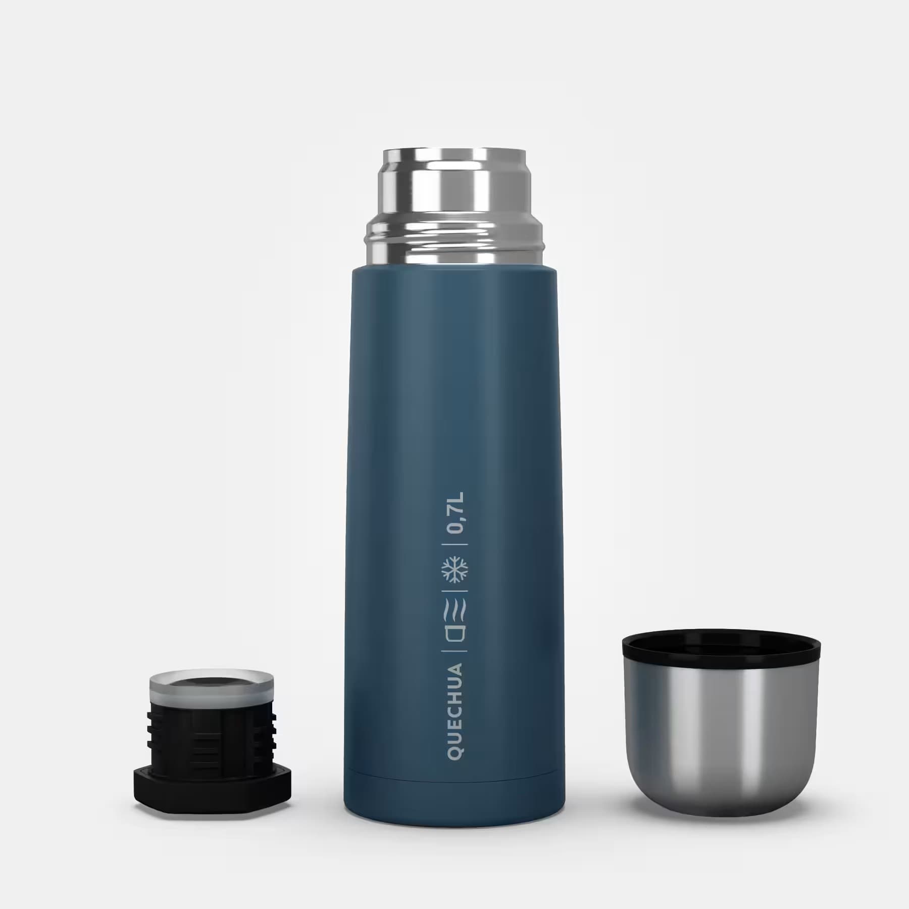 فلاسک کچوا استیل 0.7 لیتر Quechua Outdoor Stainless Steel Thermos – 0.7 L – Blue — تصویر ۱۱