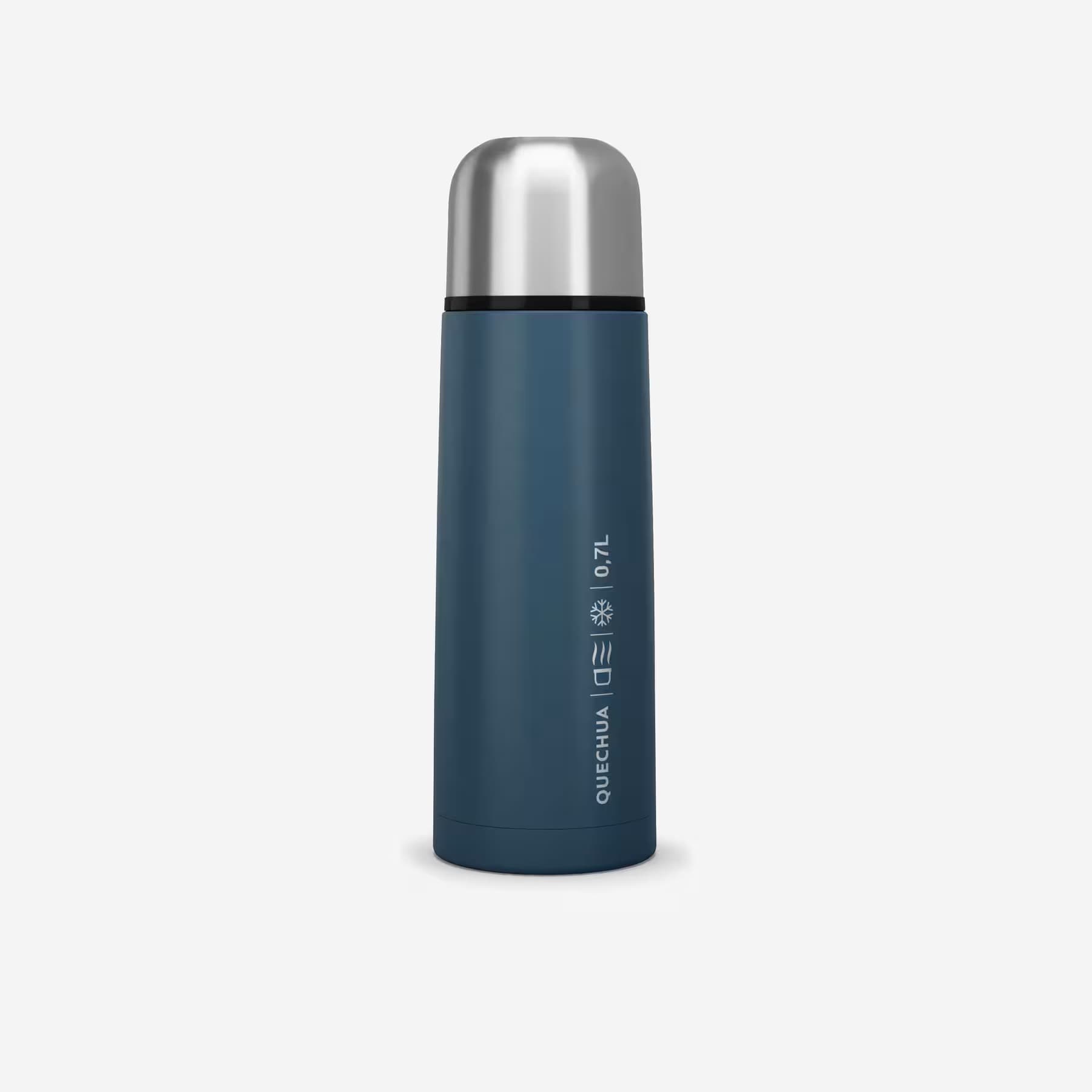 فلاسک کچوا استیل 0.7 لیتر Quechua Outdoor Stainless Steel Thermos – 0.7 L – Blue