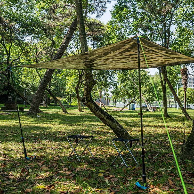 زیرانداز چادر آلومینیومی نیچرهایک – ابعاد 230×230 سانتی‌متر Naturehike Universal Alu XXL Tent Footprint – NH20FCD03 — تصویر ۶