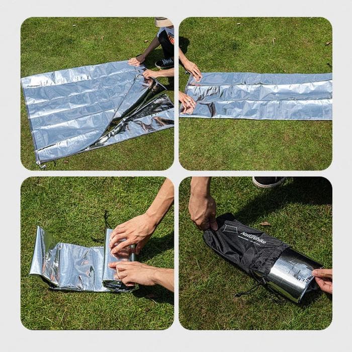 زیرانداز چادر آلومینیومی نیچرهایک – ابعاد 230×230 سانتی‌متر Naturehike Universal Alu XXL Tent Footprint – NH20FCD03 — تصویر ۸