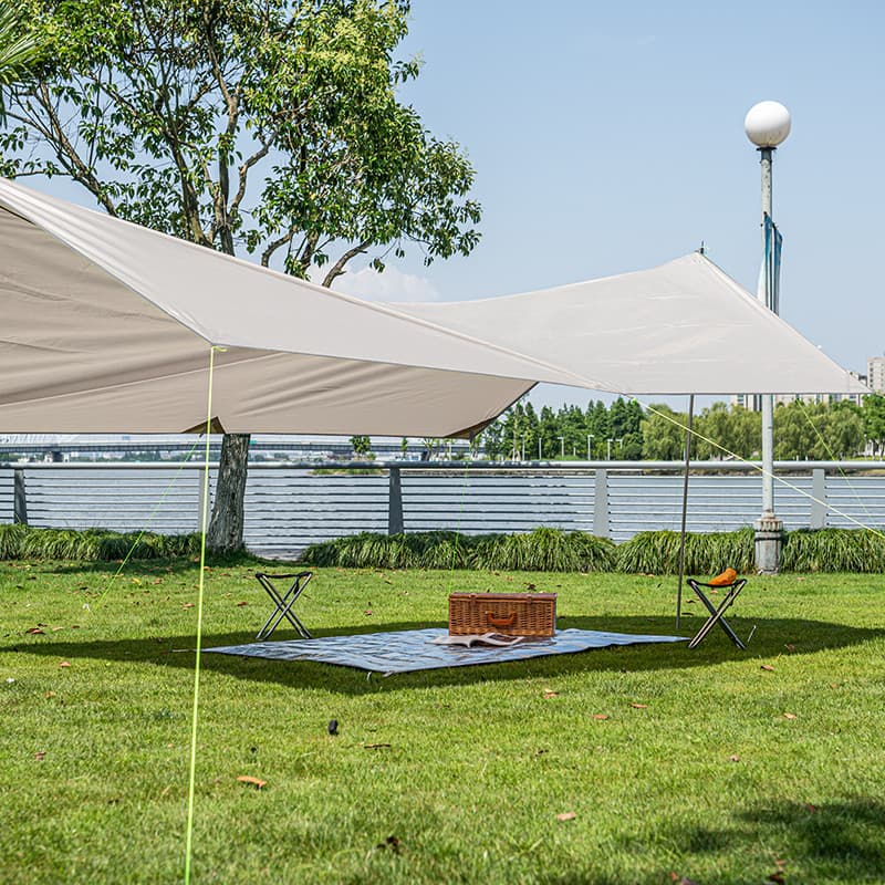 زیرانداز چادر آلومینیومی نیچرهایک – ابعاد 230×230 سانتی‌متر Naturehike Universal Alu XXL Tent Footprint – NH20FCD03 — تصویر ۵