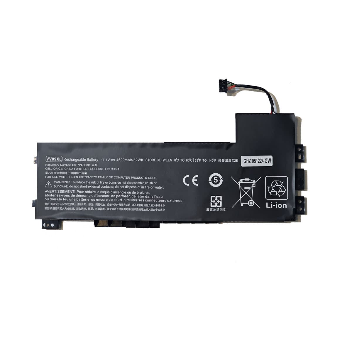 باتری 6 سلولی VV09XL لپ تاپ اچ پی ZBook 15 G3 ، 15 G4 — تصویر ۴