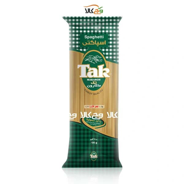 اسپاگتی 1/4 با آرد سمولینا تک ماکارون – 700 گرمی