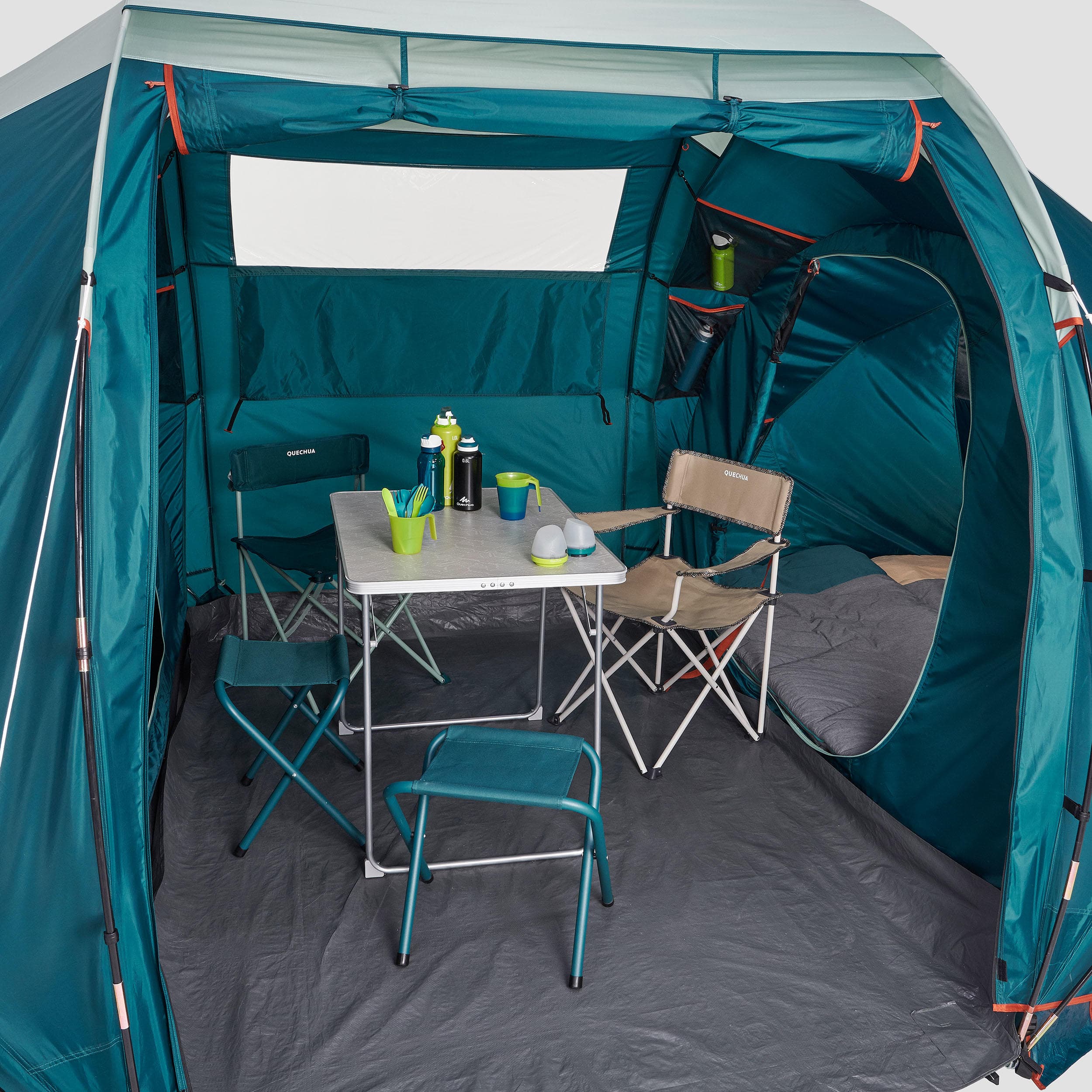 چادر کچوا – آرپناز 4.2 کمپینگ Quechua 4 Person Camping Tent – 2 Rooms – Arpenaz 4.2 — تصویر ۱۰