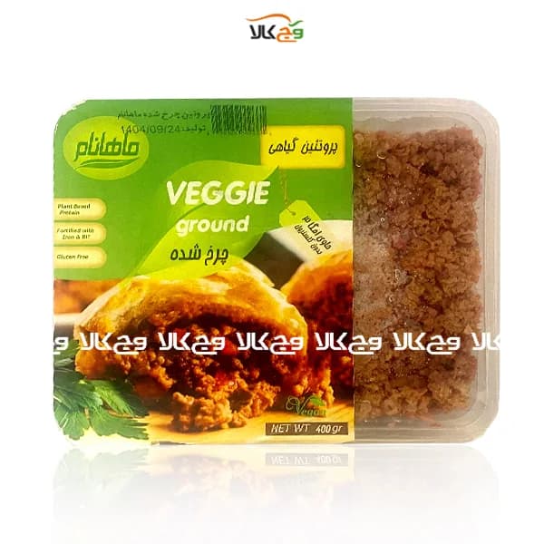 پروتئین گیاهی چرخ شده وگان ماهانام – 400 گرمی — تصویر ۲