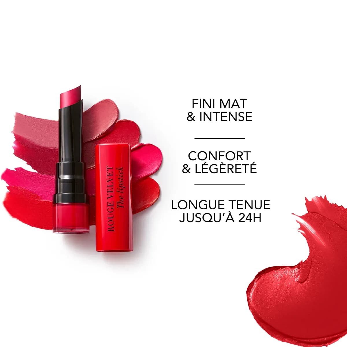 رژ لب بورژوآ رژ ولوت Rouge Velvet The Lipstick — تصویر ۵