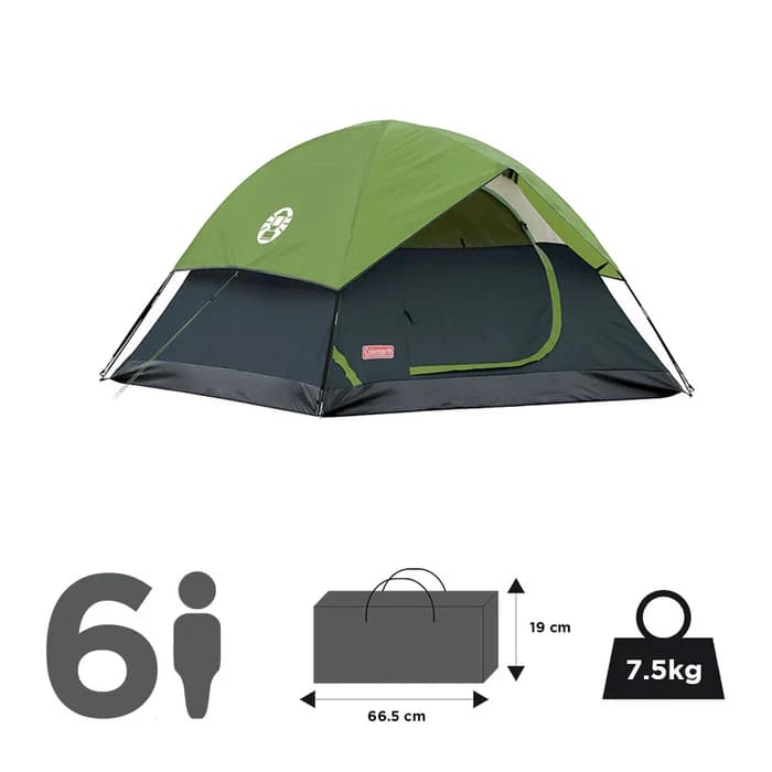 چادر کمپینگ کلمن – ساندوم ۶ نفره Coleman Sundome® 6-Person Camping Tent — تصویر ۶