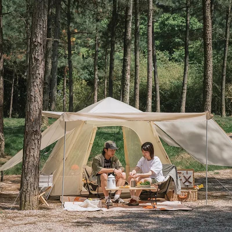 چادر اتومات نیچرهایک انگو – دو پوش چهار فصل – 4 نفره کمپینگ Naturehike Ango 4 Person Pop Up Tent – NH21ZP010 — تصویر ۵