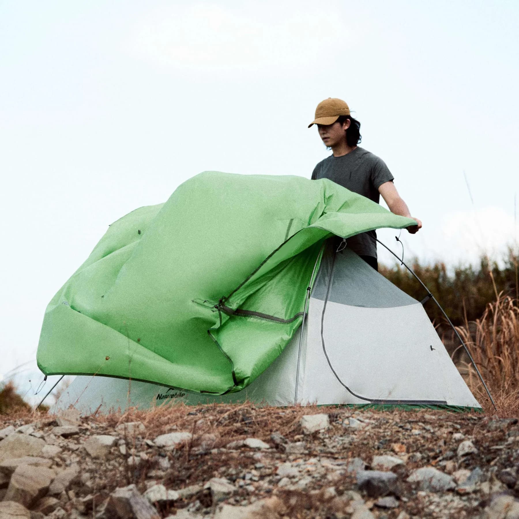 چادر کوهنوردی نیچرهایک – 2 نفره فوق سبک Naturehike Cloud Up Base Tent – CNK2450WS032 — تصویر ۵