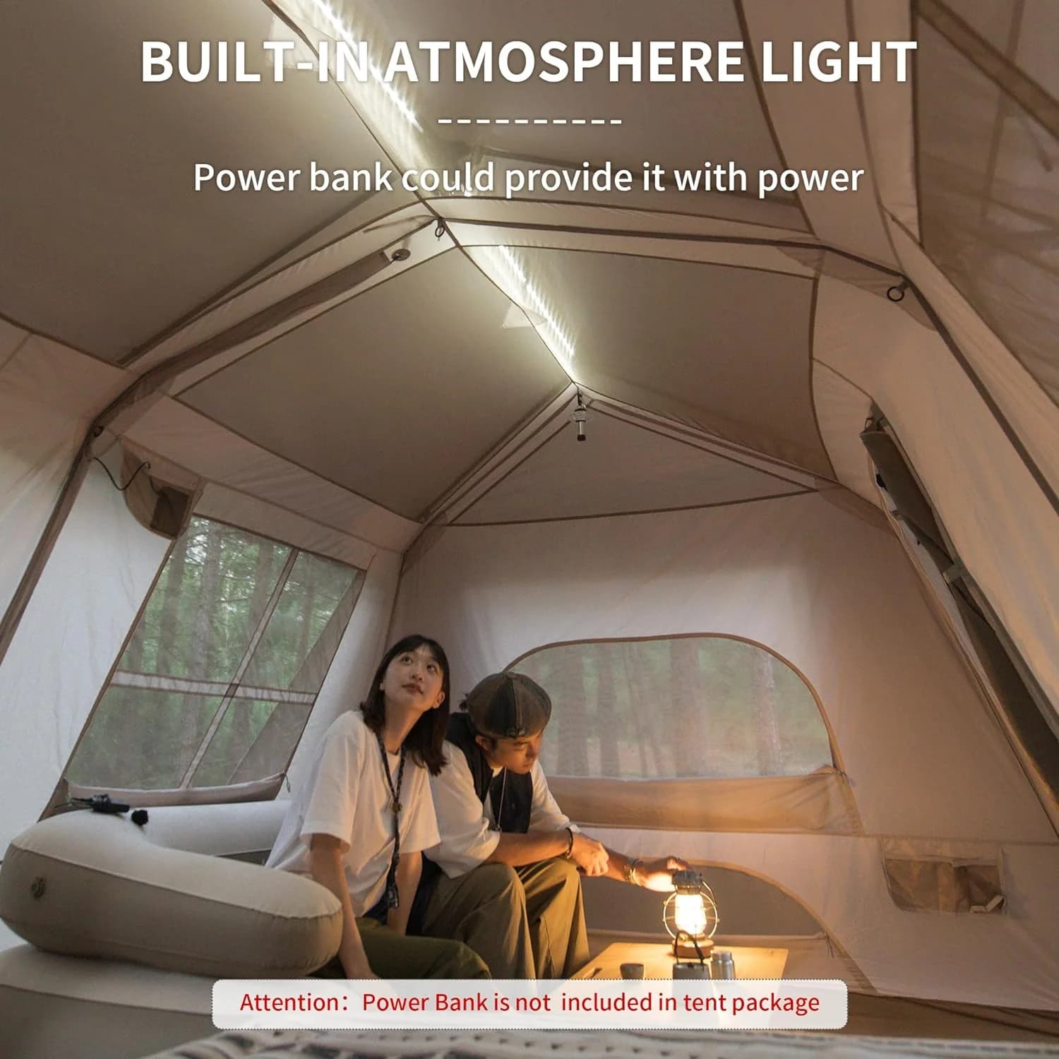 چادر نیچرهایک اتومات – 8 نفره کمپینگ – سری کلاسیک Naturehike Village 13 8-Person Instant Tent – CNH22ZP004.C — تصویر ۵