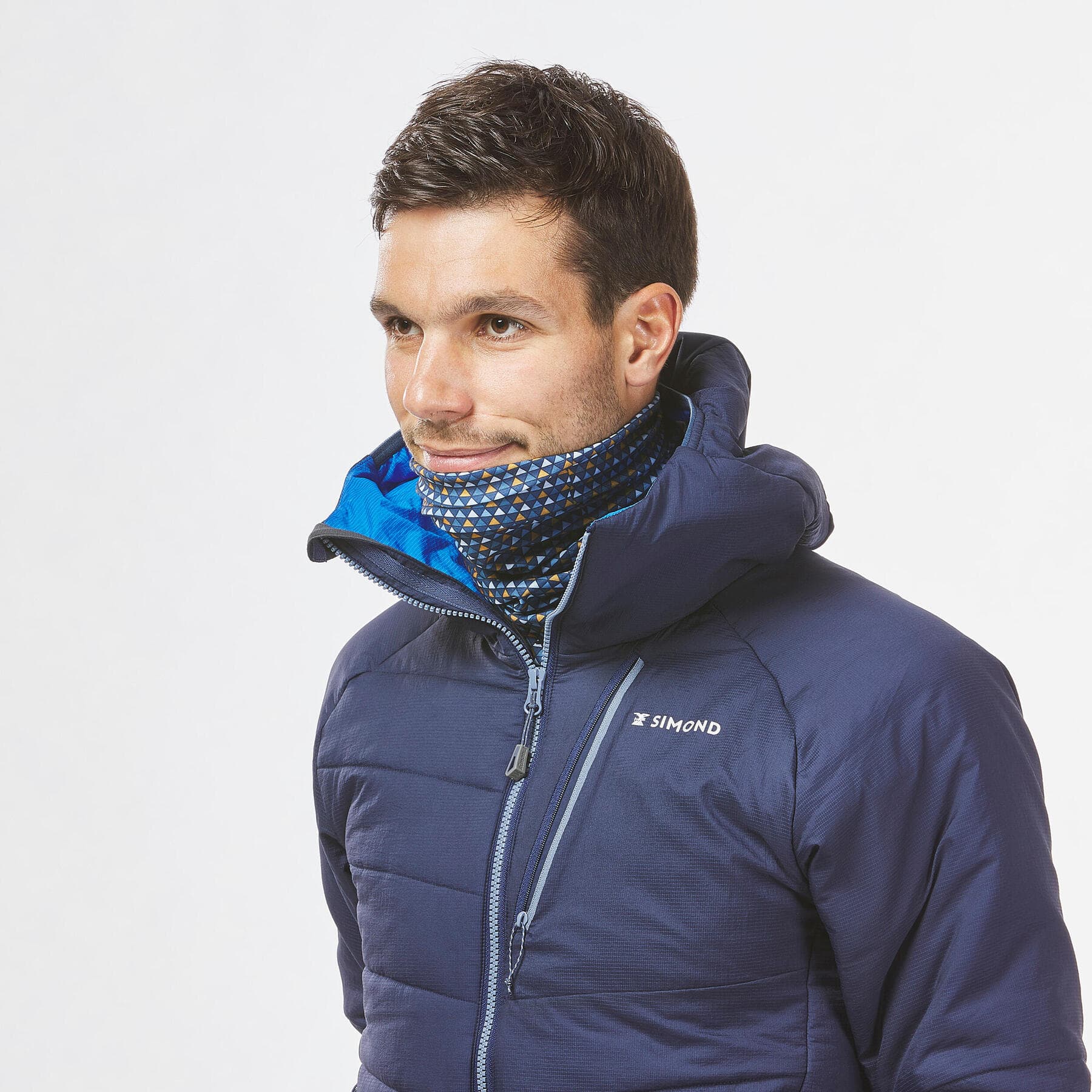 دستمال سر سیموند – باندانا صخره نوردی دکتلون Simond Climbing bandana – Blue/Dark Yellow – vertika — تصویر ۲