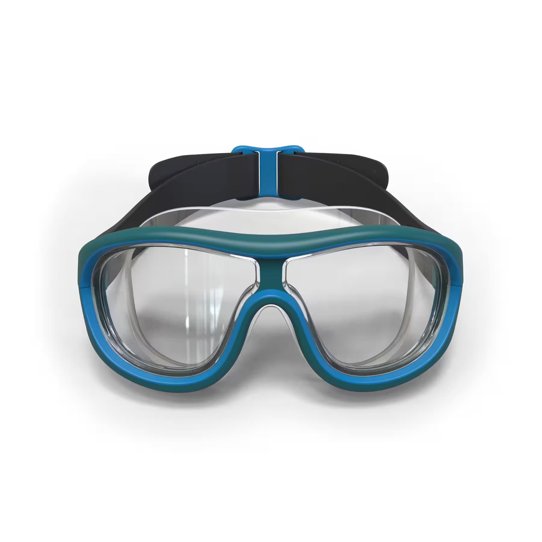 ماسک شنا نابایجی – دکتلون Nabaiji Swimming Mask – Standard Size – Blue/Black – Clear Glass – Swimdow — تصویر ۱۱