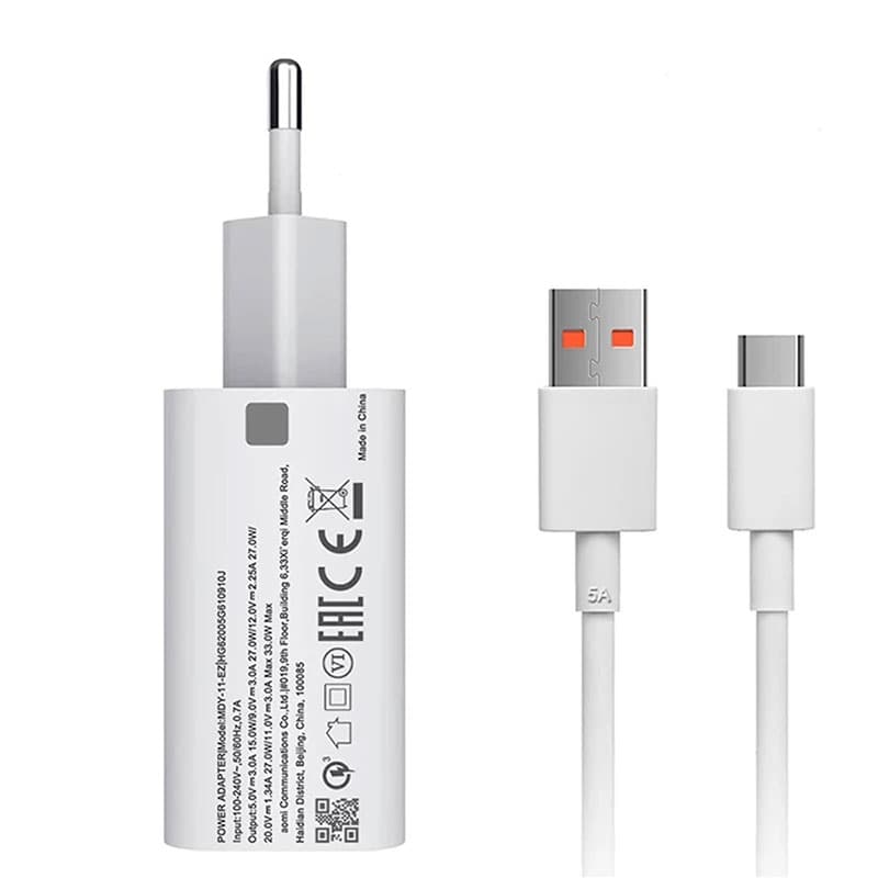 شارژر دیواری شیائومی 33 وات به همراه کابل Type-C — تصویر ۸