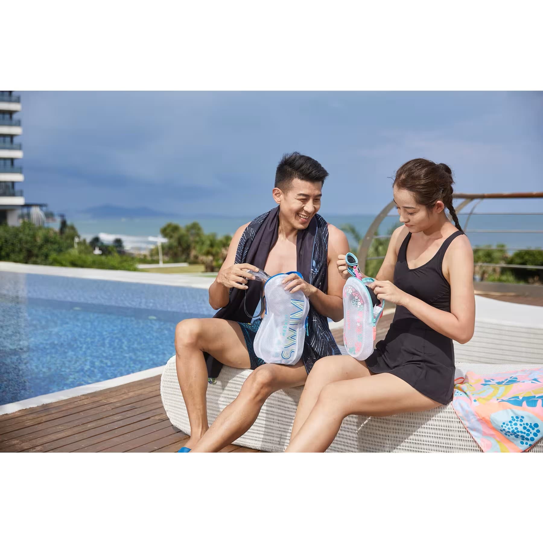 کیف استخر نابایجی- تریبورد 7 لیتر – ضدآب – دکتلون Nabaiji Waterproof swimming bag – 7L — تصویر ۳