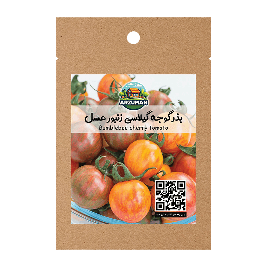 بذر گوجه گیلاسی زنبور عسل (Bumble Bee) زرد آرزومان — تصویر ۵