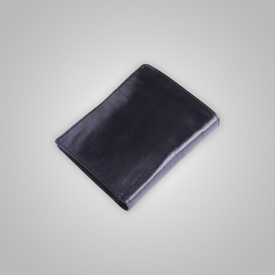 کیف پول جیبی چرم رنگ مشکی کد 7503 — تصویر ۳