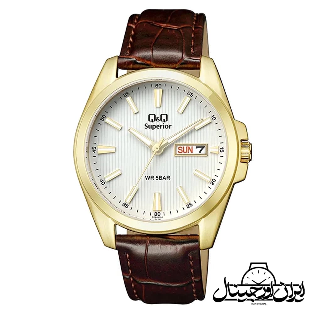 ساعت مچی مردانه کیواندکیو چرمی مدل S284J101Y