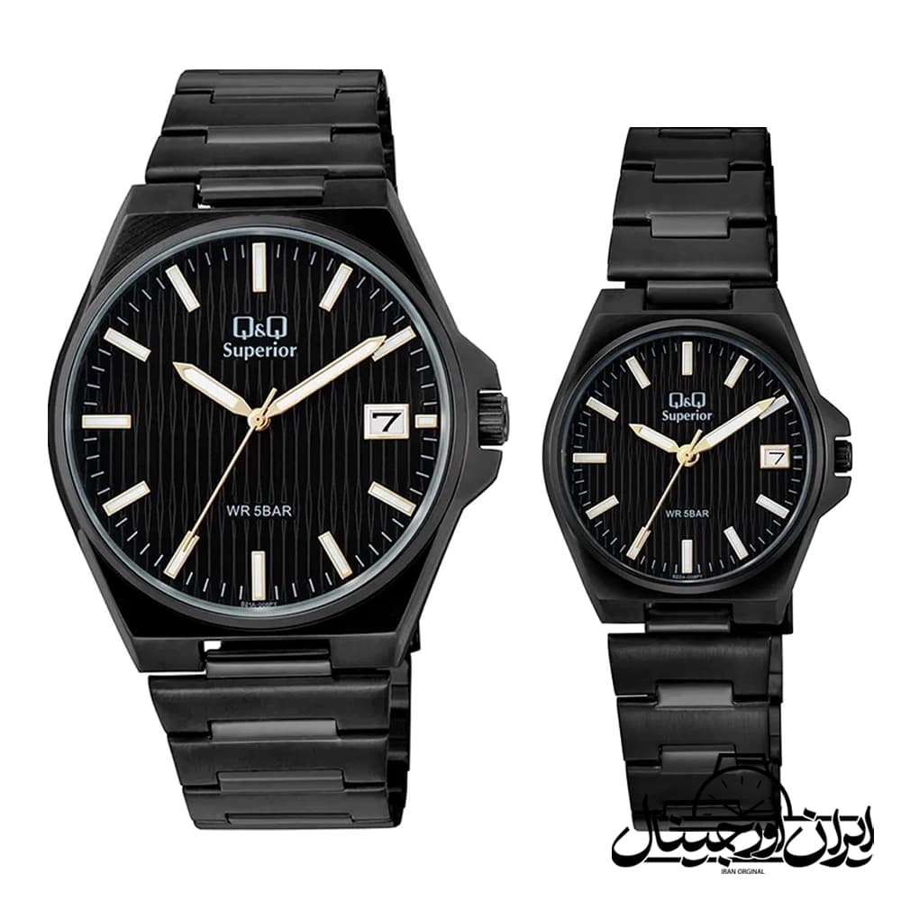 ساعت ست کیواندکیو مردانه زنانه کلاسیک مدل S21A-008PY & S22A-008PY — تصویر ۲