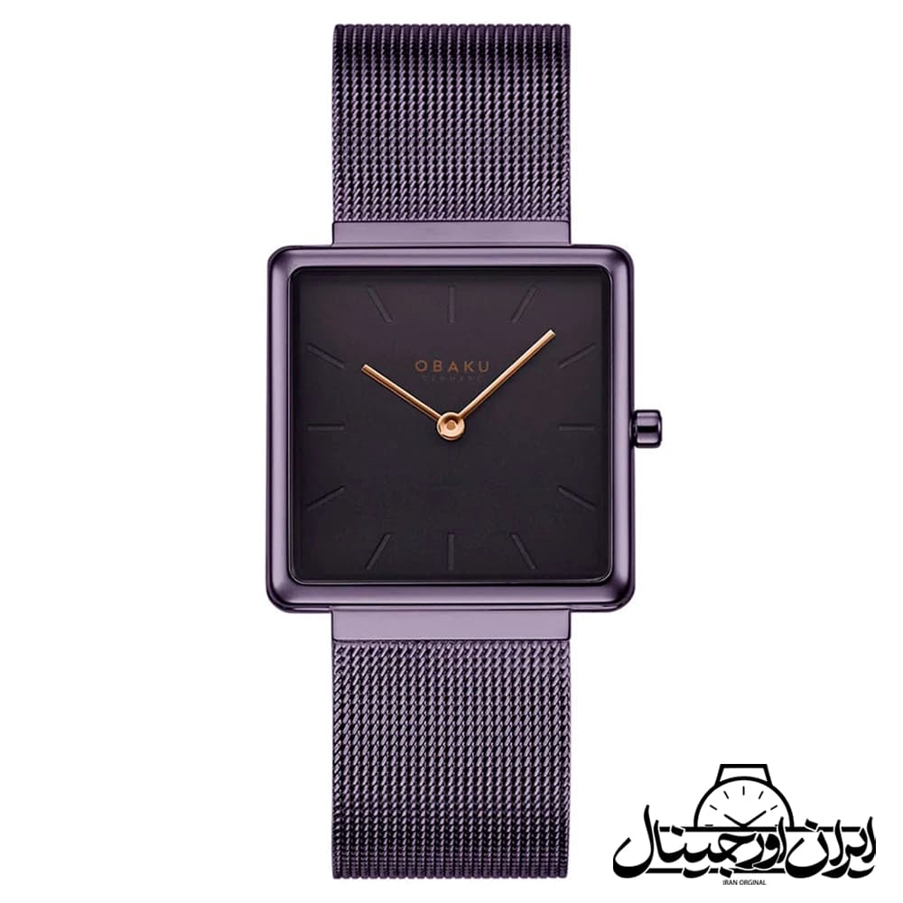 ساعت مچی زنانه اوباکو حصیری OBAKU Women Watch V236LXNNMN