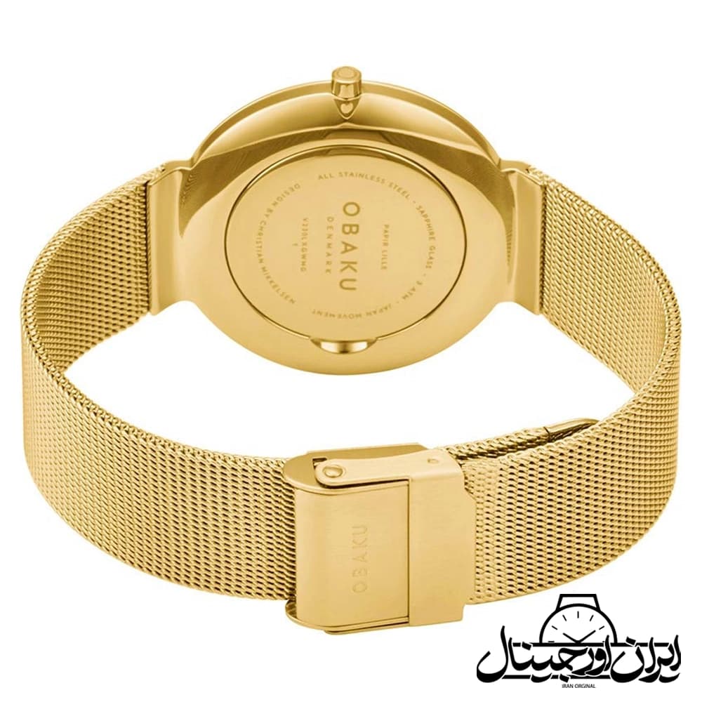 ساعت مچی حصیری زنانه اوباکو OBAKU Women Watch V230LXGWMG — تصویر ۴