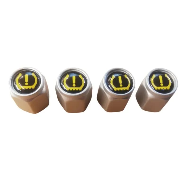 سروالف یا درپوش والف آلومینیومی بلوتوثی خودرو مدل TPMS طرح هشدار باد لاستیک – بسته 4 عددی — تصویر ۳