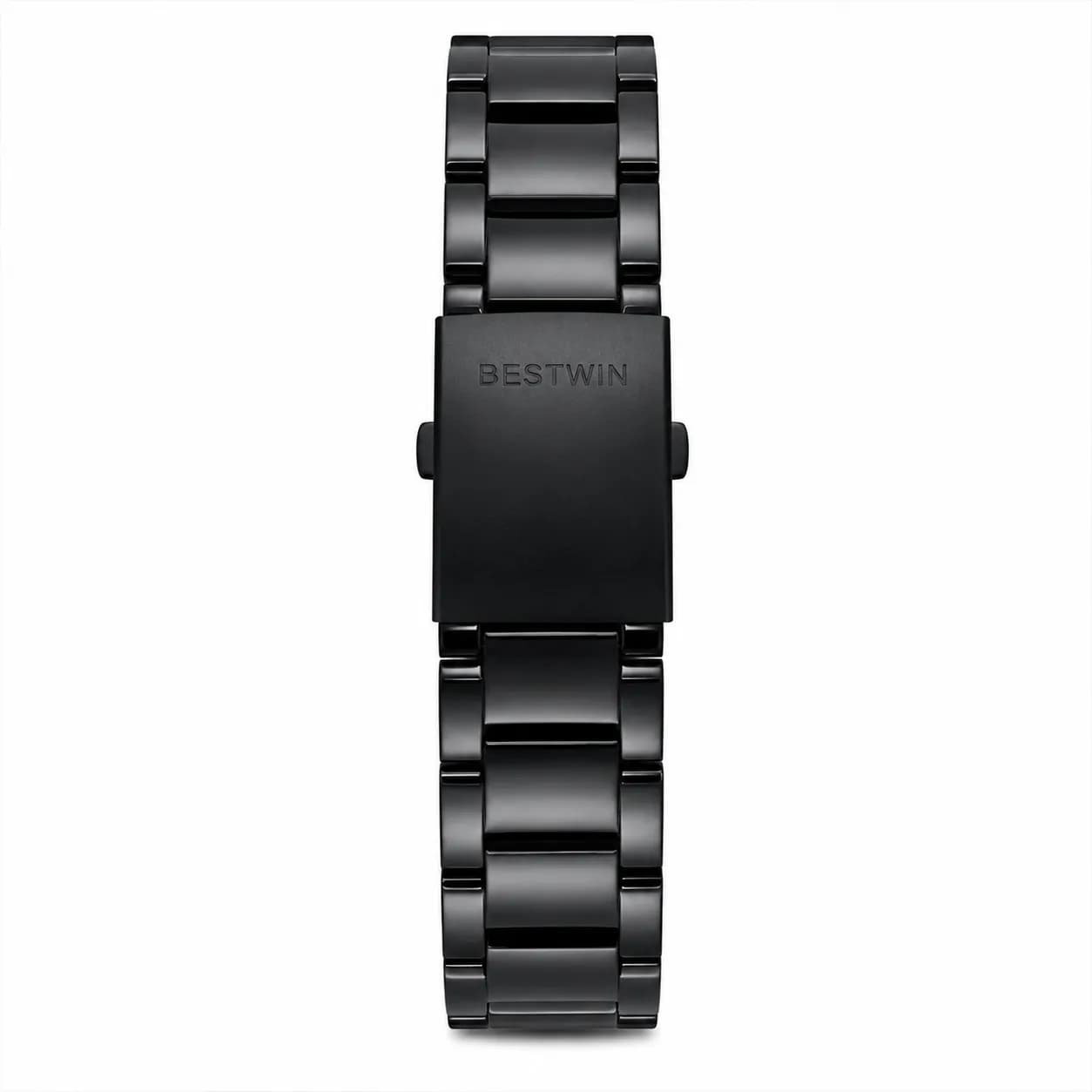 ساعت مردانه Bestwin اسکلتون بند استیل مشکی — تصویر ۲