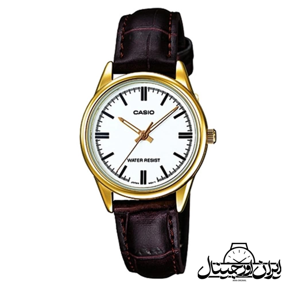 ساعت مچی کاسیو چرمی زنانه CASIO LTP-V005GL-7AUDF