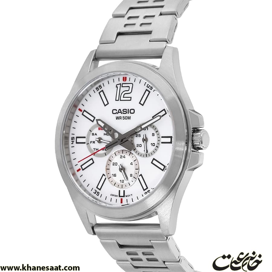 ساعت فول دیت کاسیو مردانه مدل MTP-E350D-7BVDF — تصویر ۱۱