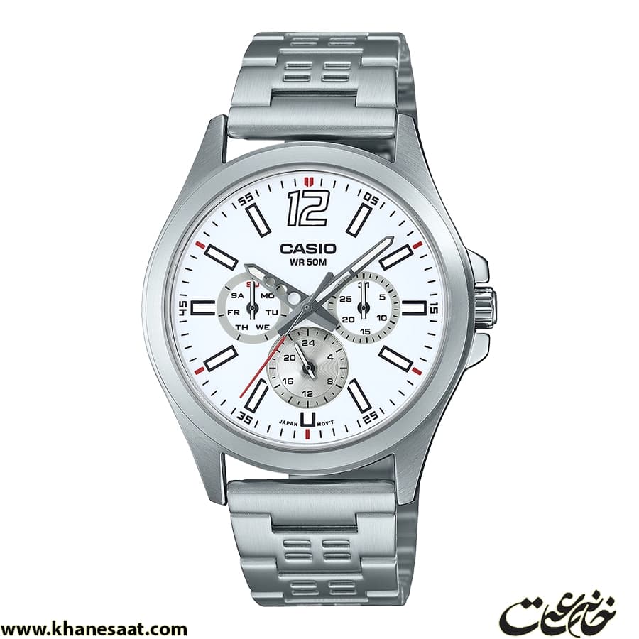 ساعت فول دیت کاسیو مردانه مدل MTP-E350D-7BVDF — تصویر ۱۰