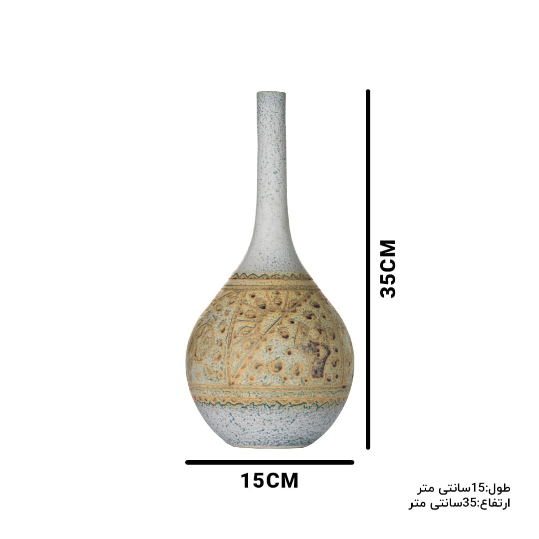 گلدان صراحی(نقاشی مات) — تصویر ۲